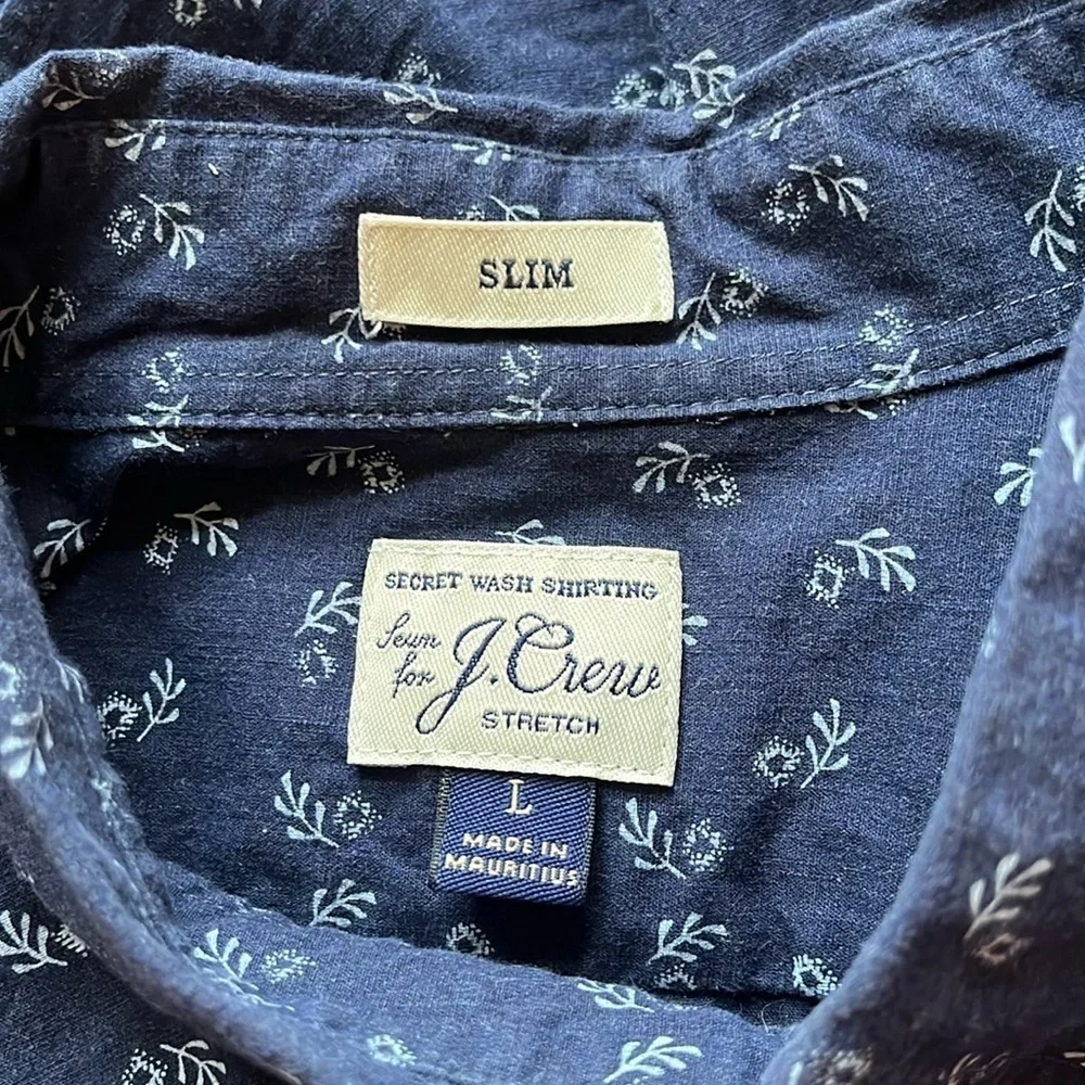 J. Crew Slim Button Down Shirt Size Large